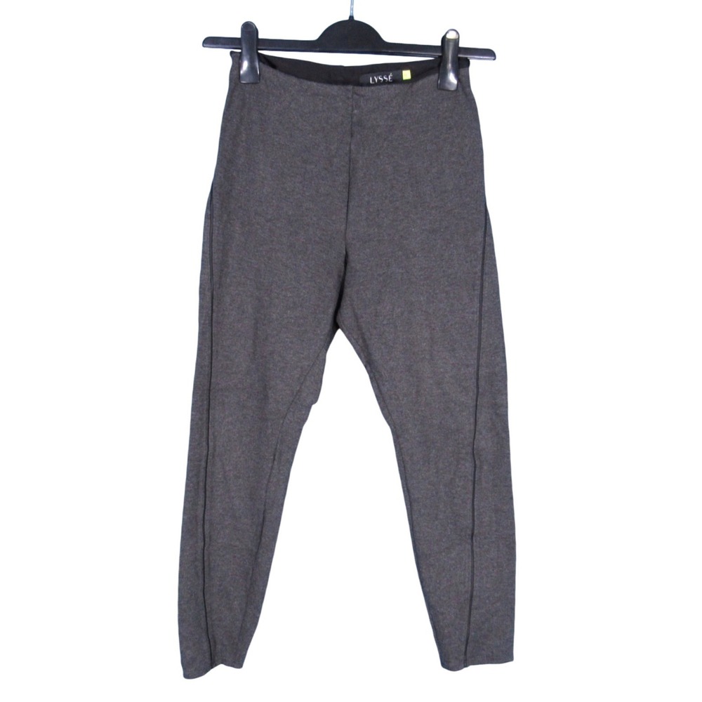 LYSSE Charcoal PONTE KNIT Tummy-Control SIGNATURE CENTER SEAM LEGGINGS Sz M